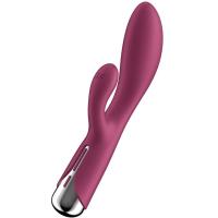 Вибратор-кролик Satisfyer Spinning Rabbit 1 Red с ротацией