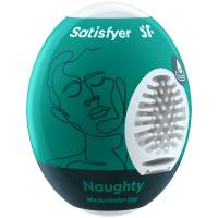 Яйцо-мастурбатор Satisfyer Naughty влажный, 7х5.5 см