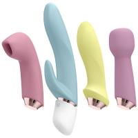 Вибратор Satisfyer Marvelous Four с четырьмя насадками