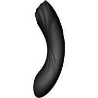 Стимулятор клитора Satisfyer Curvy Trinity 4 Black с вибрацией