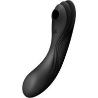 Стимулятор клитора Satisfyer Curvy Trinity 4 Black с вибрацией