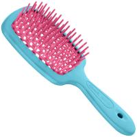 Щетка Janeke Superbrush для волос, бирюзово-розовая