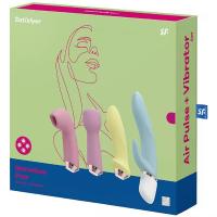 Вибратор Satisfyer Marvelous Four с четырьмя насадками