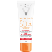 Крем солнцезащитный Vichy Capital Soleil 3 в 1 SPF 50 антивозрастной с антиоксидантами, 50 мл