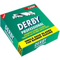 Лезвия сменные Derby Professional односторонние для шаветки, зеленая упаковка, 100 шт.