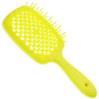 Щетка Janeke Superbrush для волос, флуоресцентно-желтая
